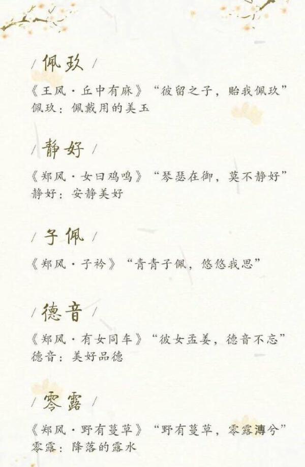 这些名字实在太美了，给宝宝起名可以参考了