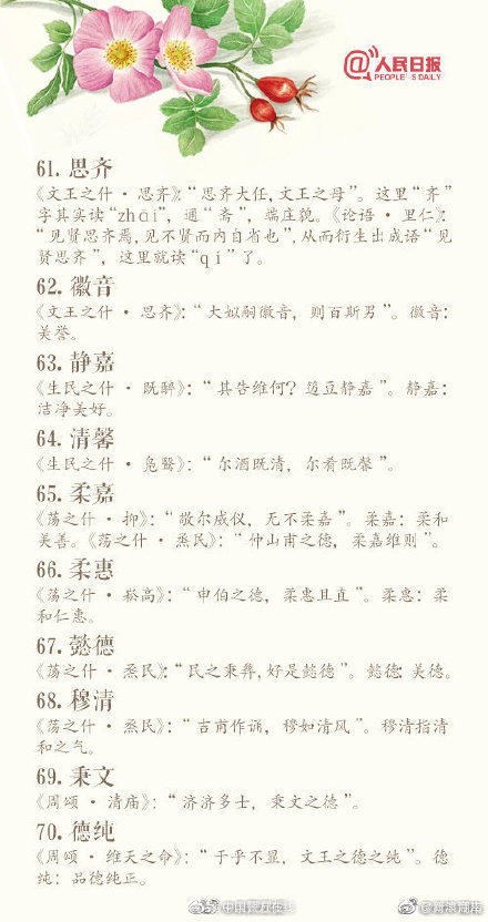 80个藏在诗词中的绝美名字