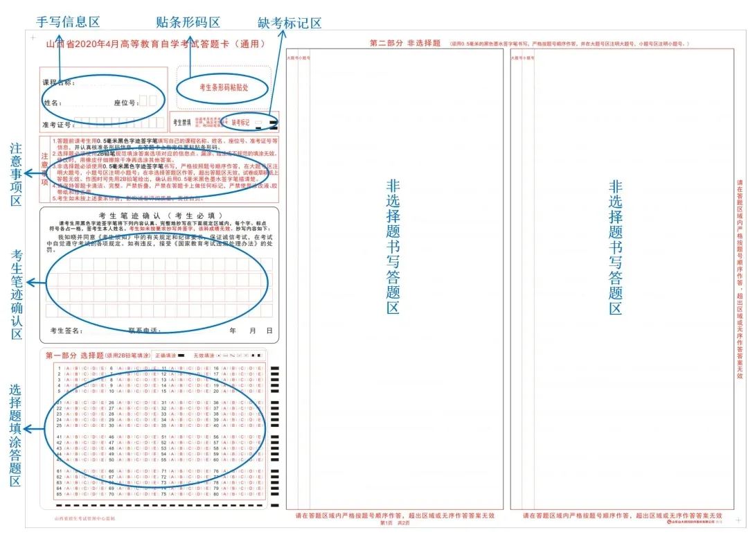 原思教育：10月自考送你5个答题技巧，附上答题卡清晰版