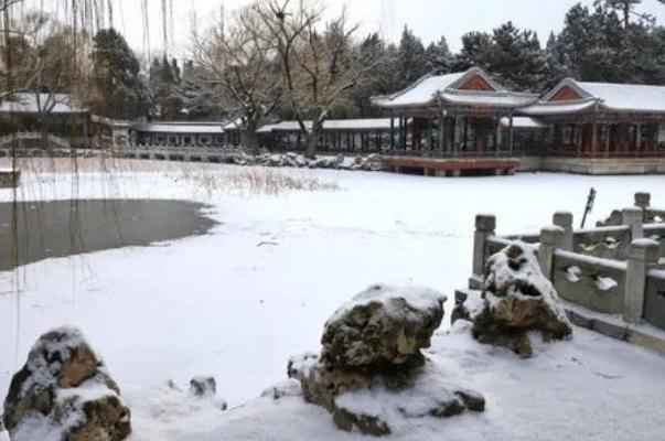 北京迎春雪：颐和园银装素裹 下雪可以压制病毒吗