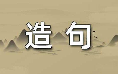 一年级的用字造句，一年级用生字造句