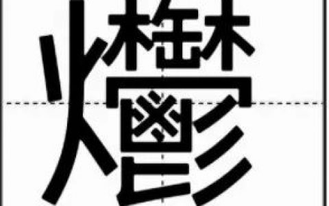 生僻字：爩的读音和意思！你能数清楚它有多少画吗？