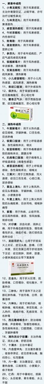 最全148种中成药一览表，一看就懂！你也能当半个医生，值得收藏