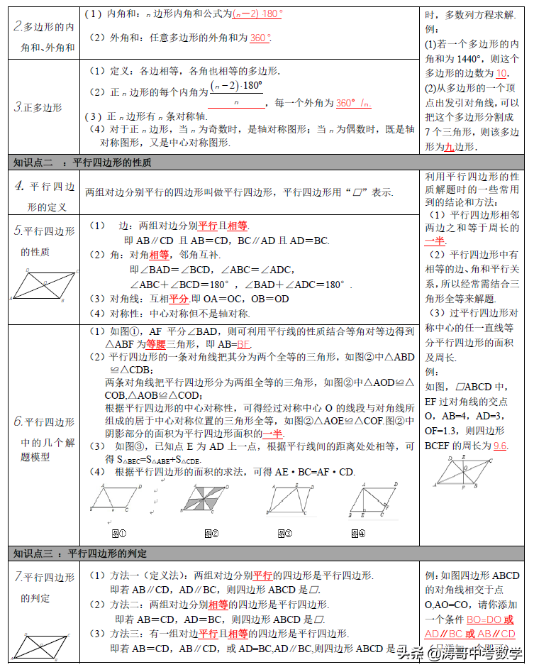 一文说透，初中数学系统梳理，模型+知识点「大全」可下载