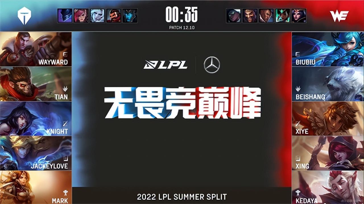 LOL-LPL：knight阿狸灵魄突袭输出拉满，TES摧枯拉朽2:0横扫WE