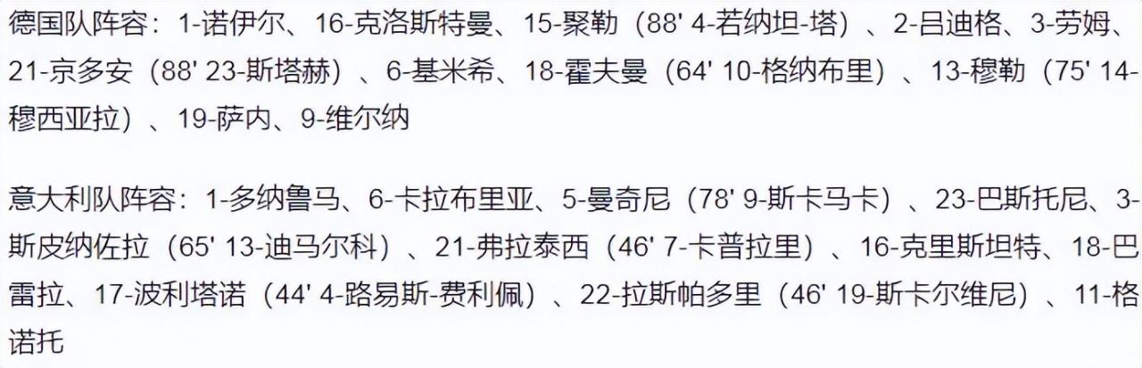 欧国联-德国5-2大胜意大利 维尔纳梅开二度 穆勒基米希破门