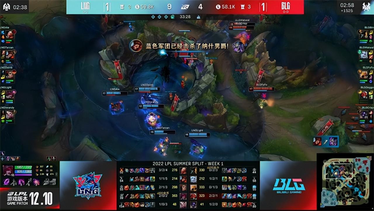 LOL-LPL：Doinb帝国指令乌鸦勇往直前，LNG鏖战三局2:1战胜BLG