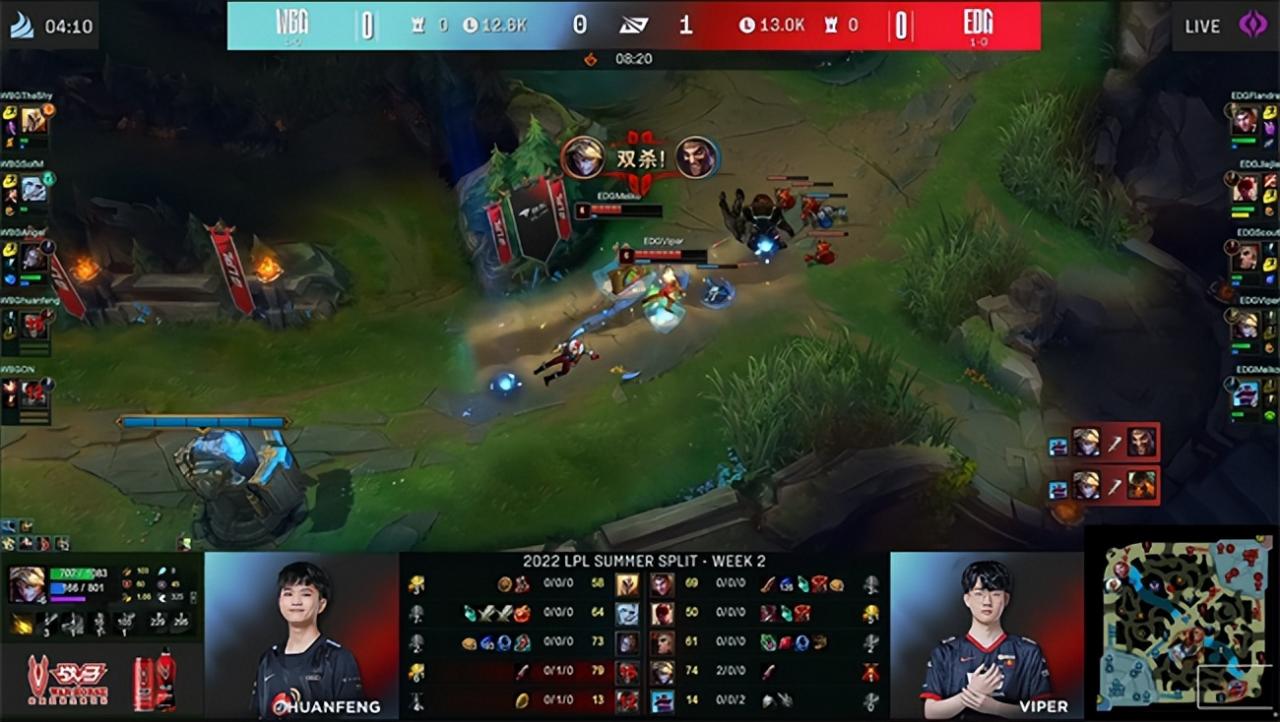 LOL-LPL：TheShy黑科技上单冰鸟未能奏效，EDG极致拉扯2:0轻取WBG