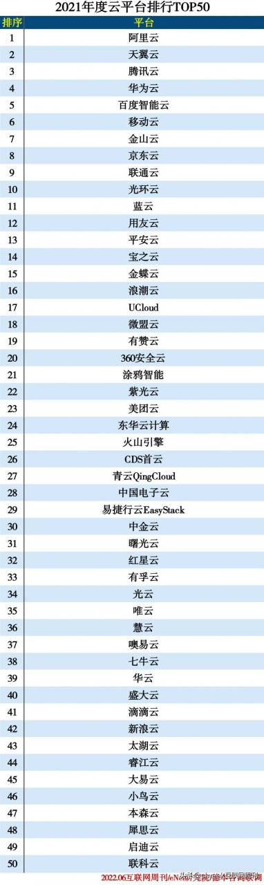 2021年度IDC分类排行