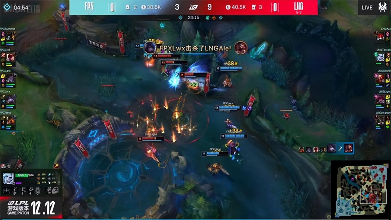 LOL-LPL：Clid盲僧一穿三踢翻后排，FPX  2-0击败LNG豪取四连胜