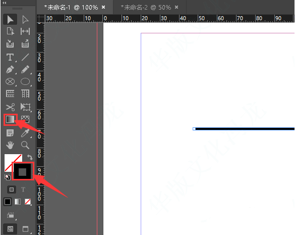 InDesign制作渐变线条方法教程