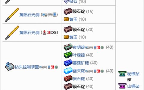 泰拉瑞亚陨石锭能做什么装备(泰拉瑞亚陨石锭作用)