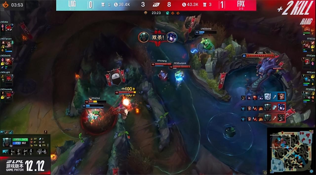 LOL-LPL：Clid盲僧一穿三踢翻后排，FPX  2-0击败LNG豪取四连胜