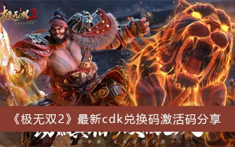 无双2最新cdk兑换激活码共享