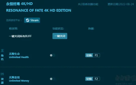 永恒终焉:4KHD版多功能修改器