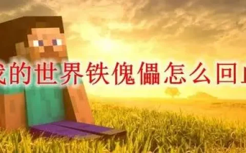 我的世界铁傀儡怎么回血?，我的世界怎么给铁傀儡回血?